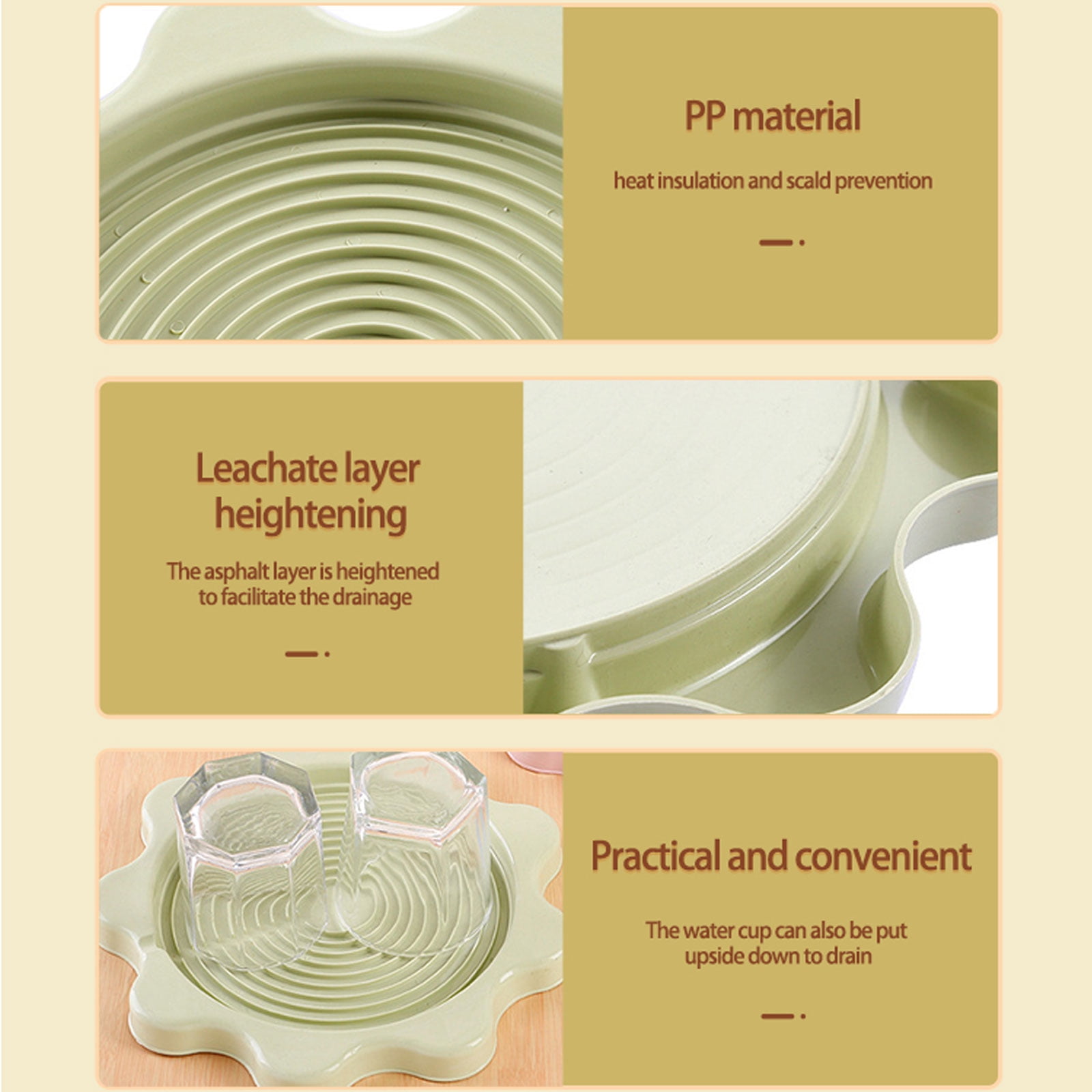 MATHOWAL 1pc Kettle Mat Anti-Leakage Heat-Proof Hot Water Bottle Pad ...