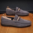 thumbnail image 6 of Gray Loafers For Mens Round Toe Comfortable Slip On Casual Shoes Breathable Lightweight With Arch Support For Spring Summer Day Wear Size 45, 6 of 9