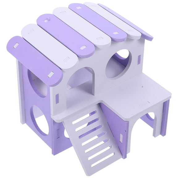PAMINGONO Hamster Hideout House Guinea Pig Hideout House Violet PVC 1 Set