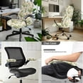 thumbnail image 2 of FKELYI Cactus Plant Floral Print Office Chair Slipcover with 2 Pcs Stretchable Armrest Covers High Back Swivel Boss Chair Protector Anti-Dust Armchair Decor, Large, 2 of 6