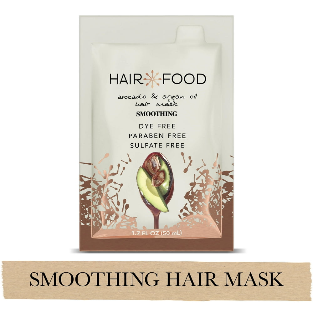 Hair Food Smooth Hair Mask, Avocado Argan Oil, Dye Free, 1.7 fl oz
