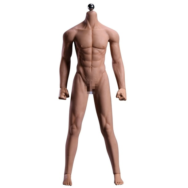 Ounissouiy masculina sin cabeza Sexy Muscle escala 1/6 figuras de acción de acero inoxidable coleccionable en miniatura mediana para Muñecas y casas de muñecas Color de piel