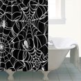thumbnail image 4 of White Spider Webs and Spiders Shower Curtain 84"x72" ,Bathroom Decorative Shower Curtains Set with 12 Hooks,Modern Waterproof Washable Shower Curtain, 4 of 6