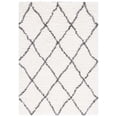 thumbnail image 2 of Safavieh Flokati Juniper Geometric Polyester Shag Area Rug, Ivory/Dark Gray, 5'3" x 7'6", 2 of 11