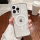 thumbnail image 1 of Para Magesafe funda de carga inalámbrica transparente magnética para iPhone 11 12 13 14 15 16 Pro Max Plus Mini X 7 8 cubierta de PC a prueba de golpes, 1 of 5