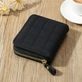 thumbnail image 4 of Fashion Mini Wallet Short Coin Purse Solid Leather Women Card Holder Small Black, 4 of 7