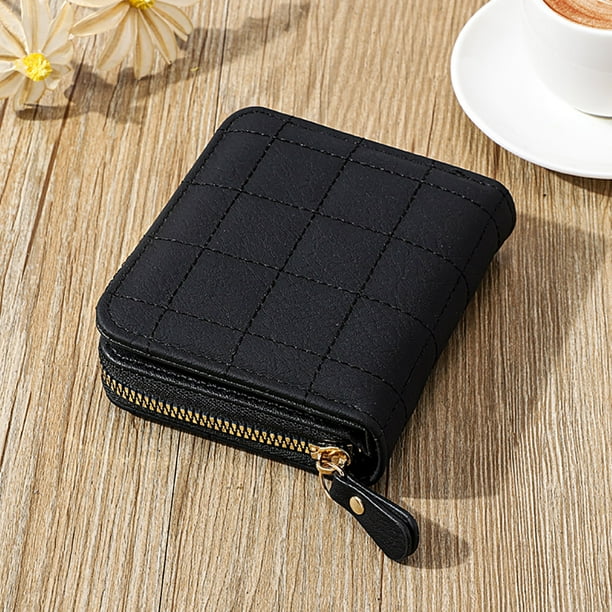 Bolso Mini cartera a la moda, monedero corto, tarjetero sólido para mujer, de mano pequeños, regalo