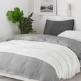 thumbnail image 3 of Shiyou-texturée Couverture de Canapé Douce Unie Tricotée Décorative (Blanc Cassé, 60x80 Pouces), 3 of 4