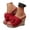 Red, variant on Dakaela Women's Wedge Slides Suede Bowknot Platform Slip on Sandals Espadrille High Heel Comfortable Summer Beach Walking Shoes Beige Size 6