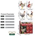 thumbnail image 5 of Mikhai Clearance 4 Pcs Christmas Tree Chicken Ornament,3.1 Inch Rooster with Scarf for Xmas Tree 2D Flat Acrylic Chicken Hanging Pendants for Car Rearview Mirror Backpacks Christmas Decoration, 5 of 8