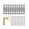 thumbnail image 1 of Yinanstore Kit de Vis Cassette en Fer de Haute Qualité 21 Pcs, Clé, Réglable, Fixateur Résistant à la Rouille pour Interrupteur Mural Boîte de Jonction - 118 Type Métal, 1 of 8