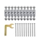 thumbnail image 1 of Juego de 21 tornillos de casete para soporte de varilla, llave resistente a la oxidación para interruptor de pared 118 Tipo de metal, 1 of 9