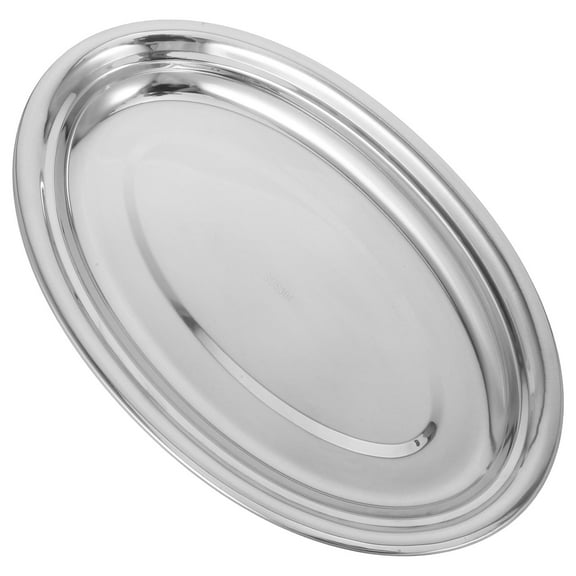 CTIRCHIU 304 Stainless Steel Meat Serving Platter for Home Gatherings, 1-Piece Kitchen Tray