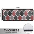thumbnail image 5 of Kitchen Rugs Sets Of 2,Red and Black Ethnic Geometric Pattern Anti Fatigue Kitchen Mat Rugs Non Slip Washable,Decorative Kitchen Floor Mats for Kitchen,Sink,Laundry,17"x47"+17"x47", 5 of 5