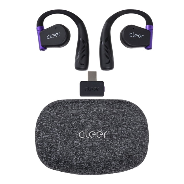 Audífonos Cleer ARC II Gaming Open-Ear: Baja Latencia, IPX5, 35h Batería, UV Case Negro