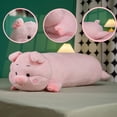 thumbnail image 3 of Giant Plush Pig Pillow Toy, Cute Pig Stuffed Animal Pillow 31.5'' Ultra Soft Cushion for Bed & Play, 3 of 6