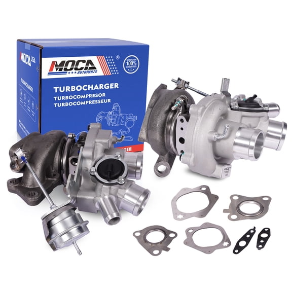 MOCA AUTOPARTS 2x Turbo Turbocharger w/ Gasket Fit for 2011-2012 Ford F-150 3.5L