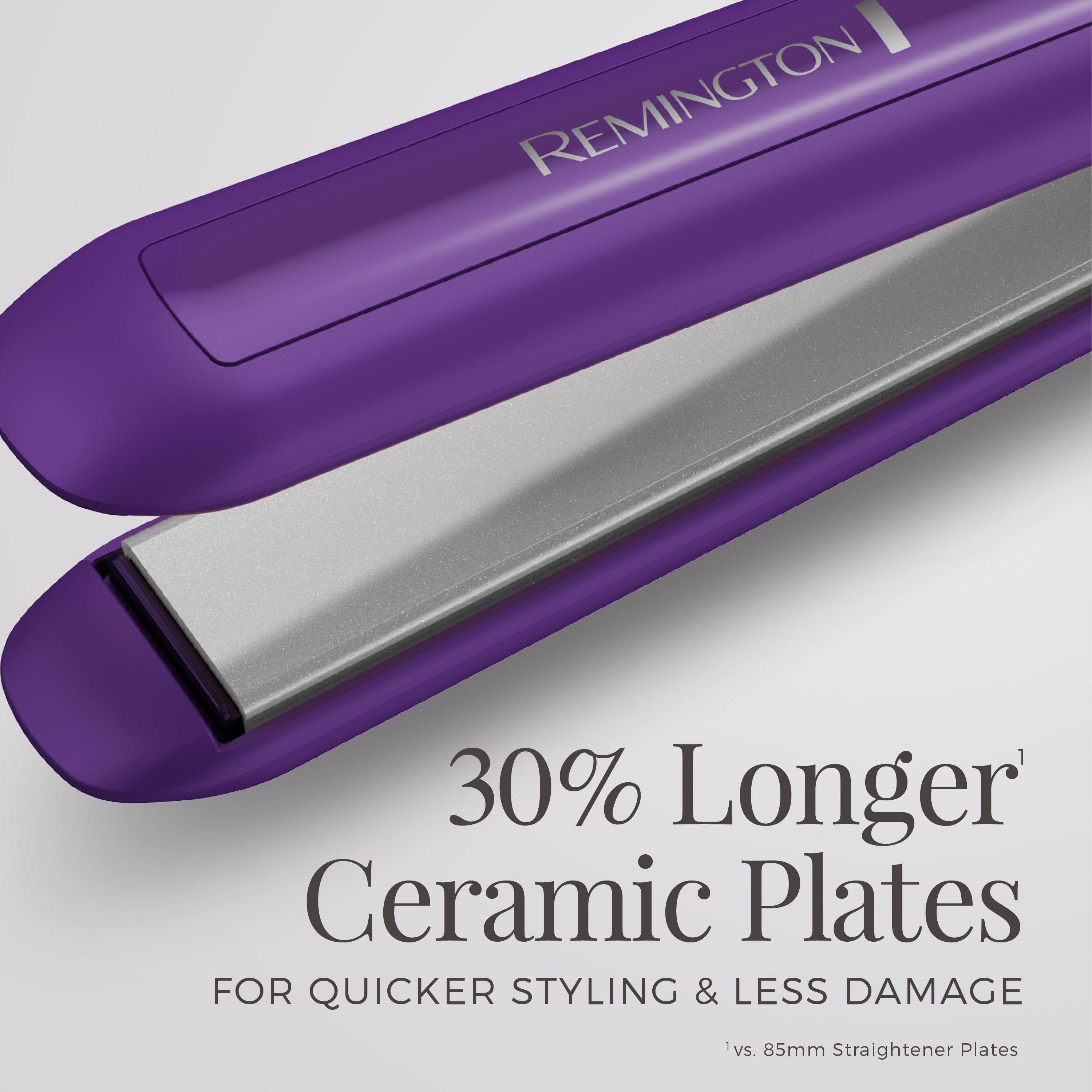 Remington 1" Flat Iron Hair Straightener, Anti-Static Technology, Titanium + Ceramic Plates, 30s Heat-Up, 60 Min Auto Shut-Off