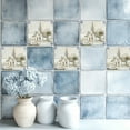thumbnail image 5 of Mi Alma Gray Linen House Peel & Stick Tiles - Vinyl Backsplash 8x8, 5 of 11