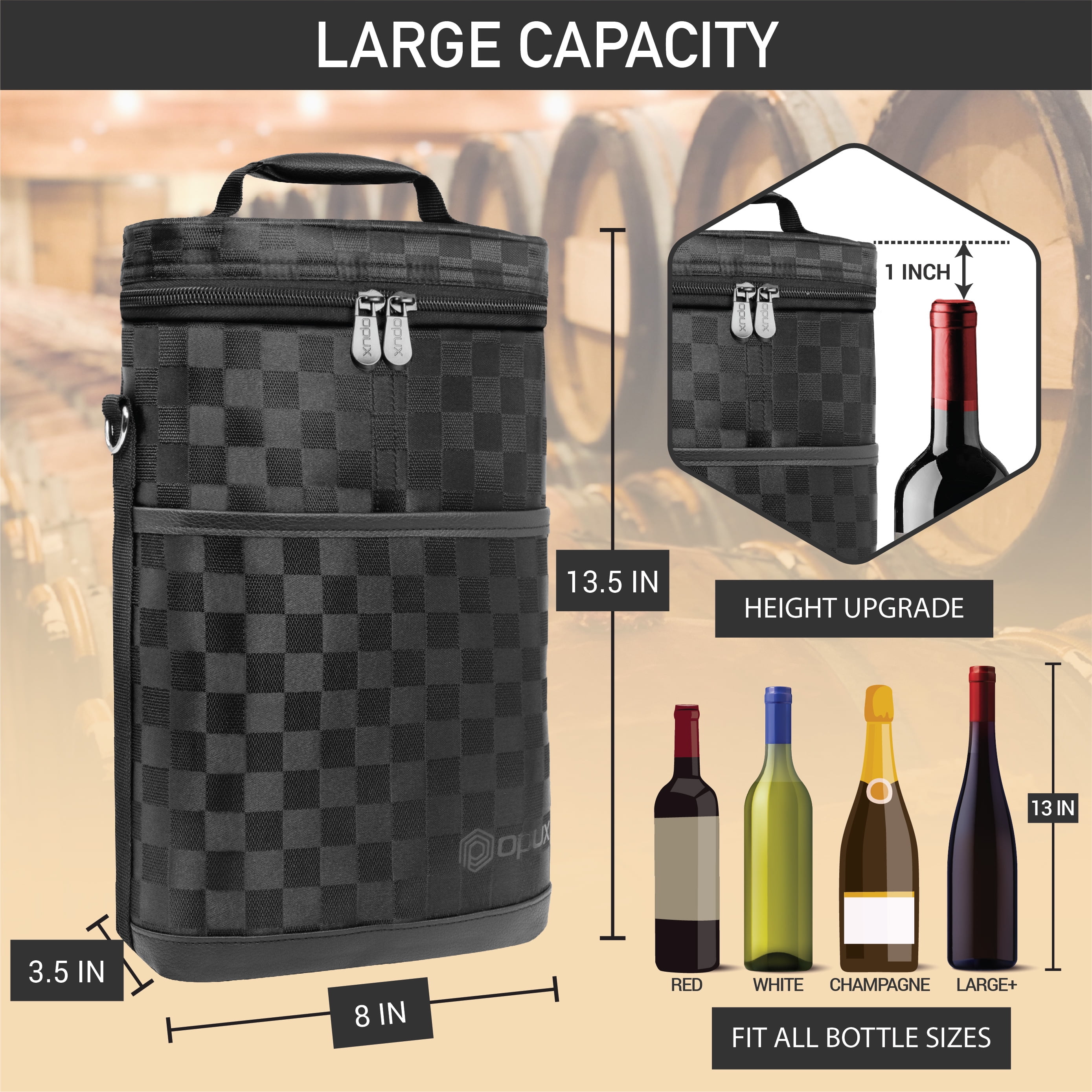Officially Licensed NCAA 2-Bottle Insulated Wine Cooler Bag - Virginia