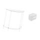 thumbnail image 5 of Mesita de noche de acrílico,Mesa auxiliar de acrílico transparente Mesa auxiliar transparente en capas,estuche de pañuelos,Caja de almacenamiento de papel higiénico de pared,Toallero de, 5 of 8