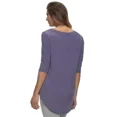 thumbnail image 2 of Felina Women's Modal V-Neck Tunic Top (Lotus Petal, Large), 2 of 3