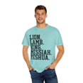 thumbnail image 4 of Uplifting Christianity Statements Devotee Distressed Line Vintage Religious Advantages Uplifting Scriptures Unisex Garment-Dyed T-shirt, 4 of 4