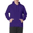 thumbnail image 1 of Hanes ComfortBlend EcoSmart Pullover Hoodie Sweatshirt, Purple, small, 1 of 1
