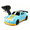 Blue, variant on 1/64 Scale 4WD RC Drift Car, Desktop Mini RC Car for Adults High Speed Racing Model-Violet