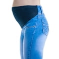 thumbnail image 4 of PANTALON DE MEZCLILLA MATERNIDAD ALMACENES MARIO 3000 AZUL CIELO C/PARCHE MEDIO, 4 of 4