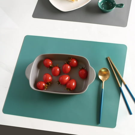 

GXSR Silicone Waterproof Placemat Table Mat Heat Insulation Anti-skidding Washable Durable For Kitchen Dining Room