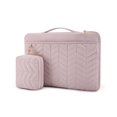 thumbnail image 1 of Funda para portátil BAGSMART Puffy acolchada de 15 a 16 pulgadas con asa, color rosa, 1 of 9