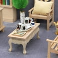 thumbnail image 1 of Toddmomy 1Pack Mini Tea Table Model Wooden for Kids Student Graduation .5X1.6X1.6In, 1 of 8
