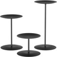 thumbnail image 1 of Juego de 3 candelabros de pilar de Halloween, centro de mesa para mesas o chimenea con hierro de metal negro, 1 of 5