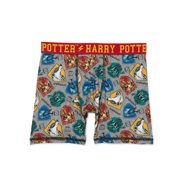 Harry Potter Boys Allover Print Boxer Briefs, 4-Pack, Sizes XS-XL