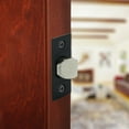 thumbnail image 4 of Design House Pro Passage 2-Way Adjustable Round Corner Latch, Matte Black, Includes Installation Kit, 4 of 15