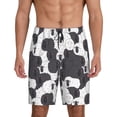thumbnail image 1 of Fotbe Black And White Sheeps Pantalones Cortos de Pijama para Hombre, Ropa de Dormir, Pantalones de Pijama Cortos para Hombre-Large, 1 of 6