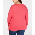 thumbnail image 2 of INC International Concepts Chandails à Cordon pour Femme, Rose Corail, 2X, 2 of 2