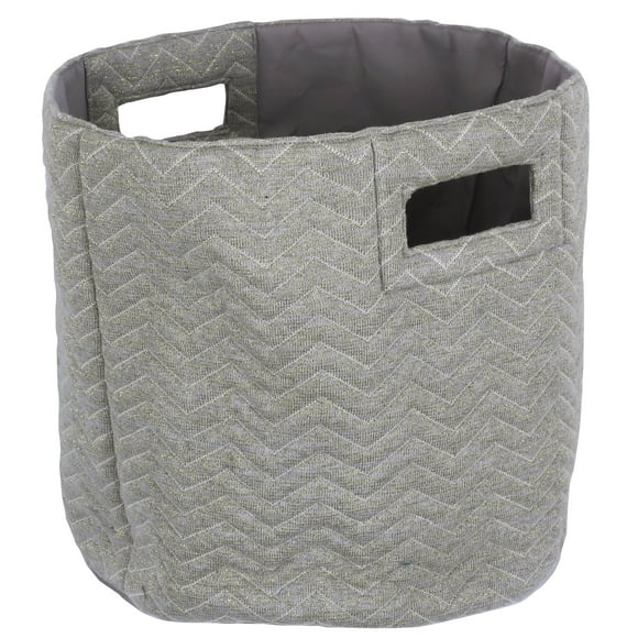 ArtMaison Canada, Big Zig Zag Pattern Basket 12x5x13x13 Inch | Woven Storage Basket Blanket Basket Living Room Toy Basket Baby Laundry Basket Nursery Bin Organizer
