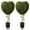 2pcs, variant on Leutsin 2.7 ft Boxwood Heart Topiary Outdoor - 2 Sets Valentine's Day Heart Shaped Topiary Trees,Artificial Decorations Ball Planter Pots with Bow Tie,Faux Mini Greenery Indoor Porch Home Decor