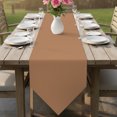 thumbnail image 6 of Pure Khaki Table Runner Linen Burlap Table Runner 70 Inches Long Modern Solid Color Minimalist Art Dresser Scarves for Kitchen Island Coffee Dining Room Party Wedding Holiday Decoration 13"x70", 6 of 8