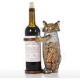 thumbnail image 1 of Porte-bouteille de Vin en Métal pour Décoration Intérieure Chat Mignon, 1 of 5