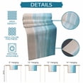 thumbnail image 6 of Blue Coastal Table Runner 90 Inches, Waves Summer Beach Ocean Sea Bed Runner Dresser Scarves Tabletop for Indoor Outdoor Parties/Ceremony/Banquet, 13" x 90", 6 of 9