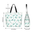 thumbnail image 5 of Yiaed Leaf Print Green Print Handbag for Women Tote Purse Shoulder Bag Large Fashion Hobo Purse Handbag Shopping Tote, 5 of 5
