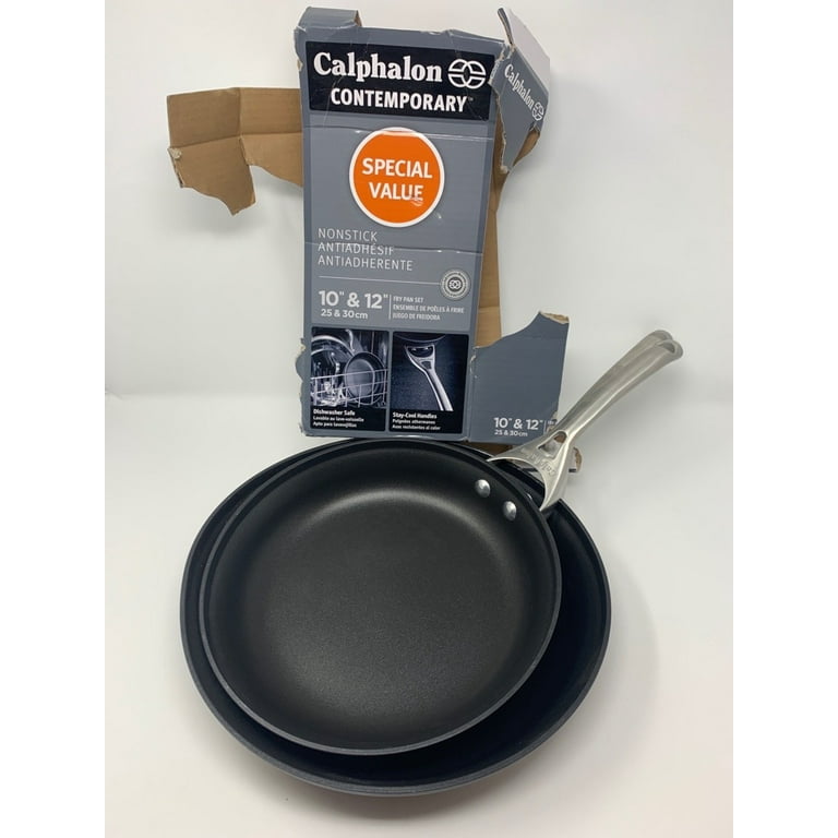 Calphalon Premier Hard-Anodized Nonstick 10-Inch and 12-Inch Fry Pan Set