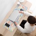 thumbnail image 3 of Long Mouse Pads for Desk,Multicolor Paisley Pattern Desk Mats on Top Of Desks, Desk Mouse Pad Extra Large with 3mm Non-Slip Base and Stitched Edge for Gaming,Office,Work,Home 31.5"x11.8", 3 of 6