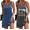 Navy/Gray Letter, variant on Ekouaer Nightgowns for Women 2 Pack Tank Night Gown Sleeveless Sleep Shirt V Neck Chemise Soft Night Shirt Ladies Sleep Dress