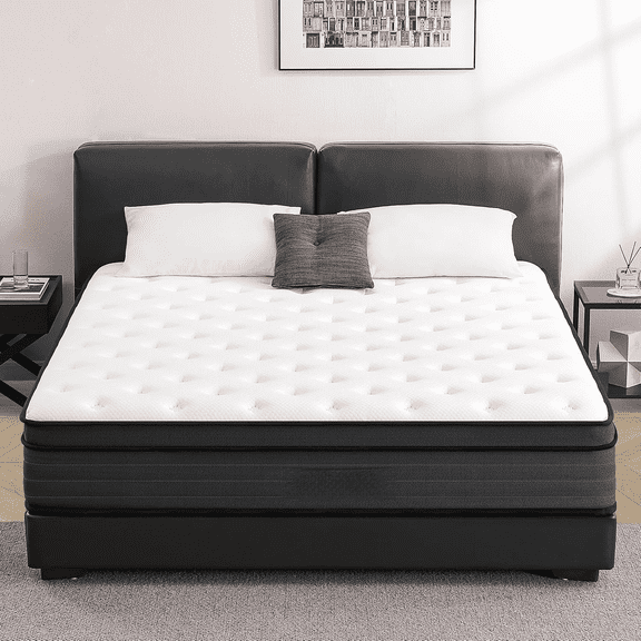 Full Size Mattress,10 Inch Memory Foam Hybrid Mattress in a Box,Individual Pocket Spring Breathable Comfortable for Sleep Supportive and Pressure Relief, CertiPUR-US