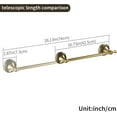 thumbnail image 6 of CATPAN antique brass towel bar,Adjustable Expandable Vintage Brass Towel Bar, 15.2-27.8 Inch Wall Mount, Antique Brass Bathroom Accessories, 6 of 9