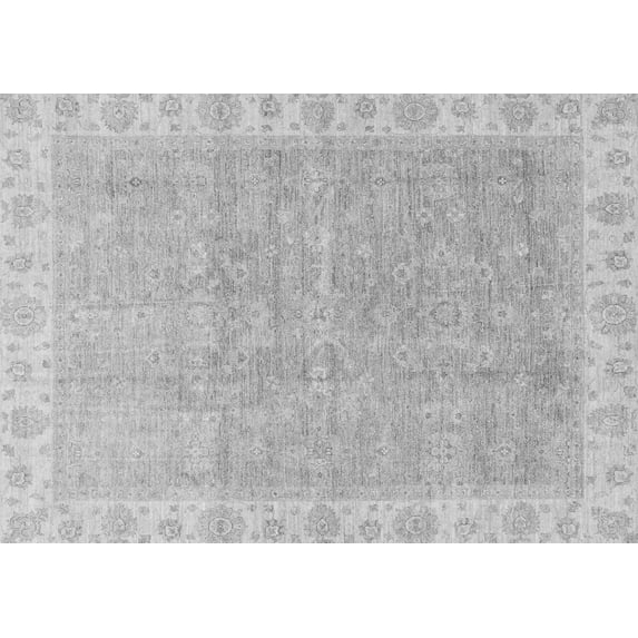 Ahgly Company Indoor Rectangle Oriental Gray Traditional Area Rugs, 4' x 6'